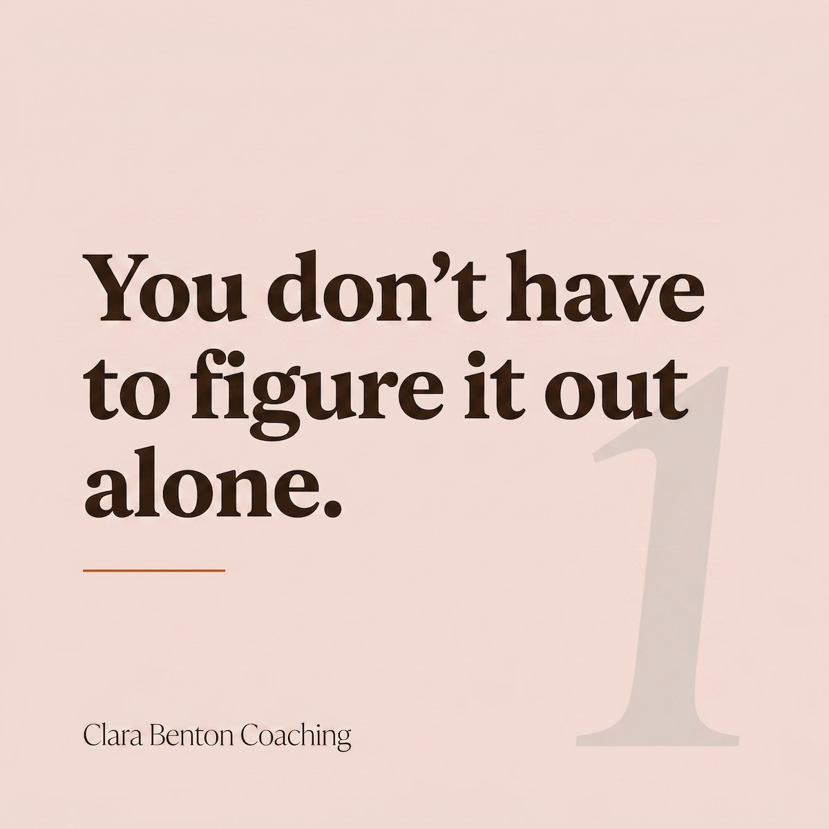 Clara Benton Coaching Instagram post